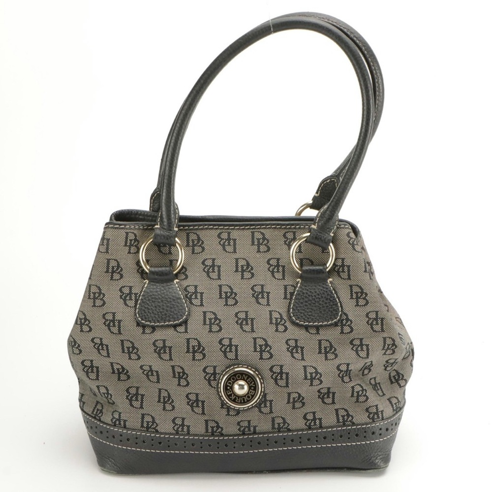 Dooney & Bourke Signature Canvas Shoulder Bag.